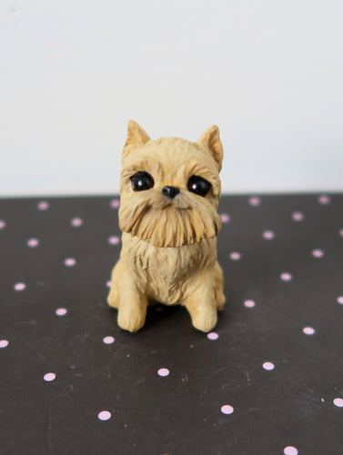 Mini Brussels Griffon Handmade Resin Collectible
