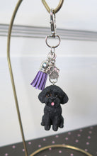 Load image into Gallery viewer, Schnoodle, Labradoodle or any Poodle Mix Tassel Charm Handmade Resin Collectible Purse, backpack, or key chain charm