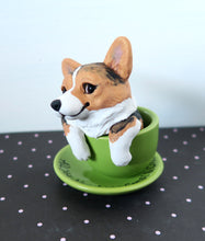 Load image into Gallery viewer, Corgi &amp; Coffee &quot;All You Need&quot; Sculpture Hand Sculpted Collectible