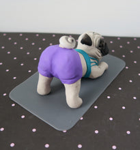 Load image into Gallery viewer, Downward Dog Yoga Pug Sculpture Hand Sculpted Collectible