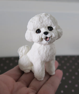 Bichon Frise Handmade Resin Collectible
