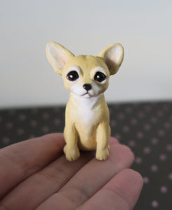Mini Chihuahua Handmade Resin Collectible