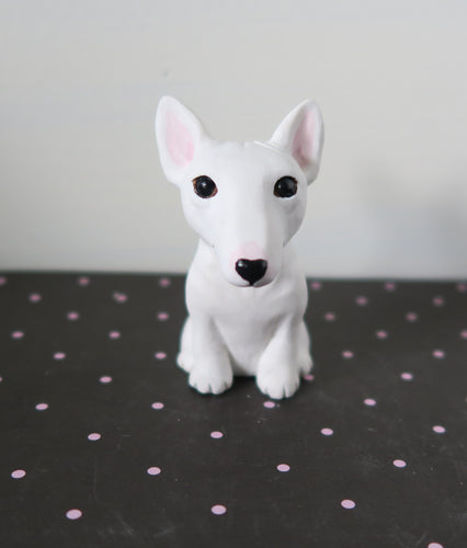 Bull Terrier Handmade Resin Collectible