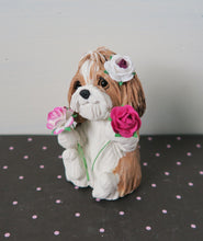 Load image into Gallery viewer, Havanese with Roses Hand Sculpted Collectible