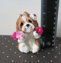 Load image into Gallery viewer, Havanese with Roses Hand Sculpted Collectible