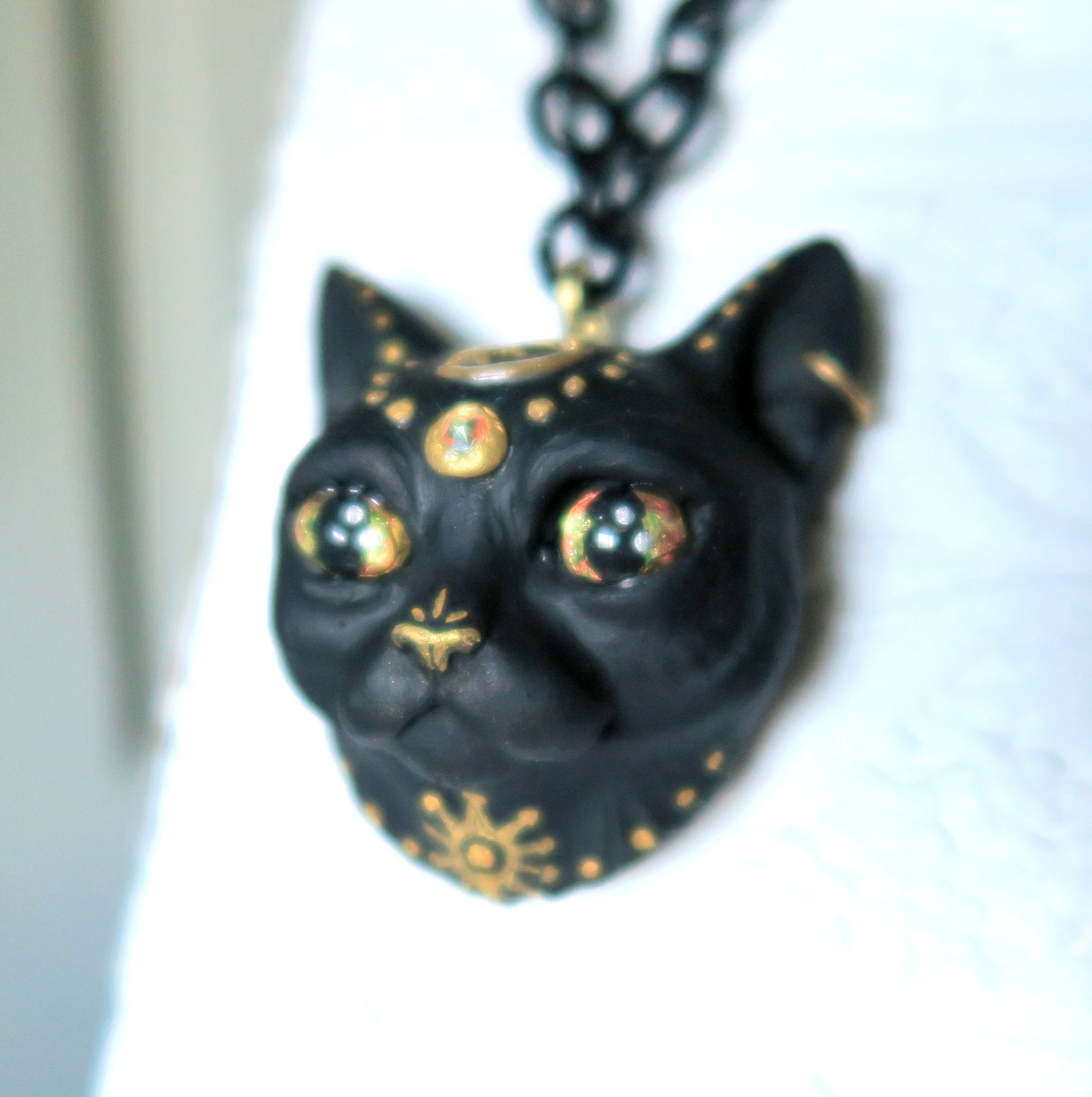 Mixed Black Enamel Charm Animal Moon Cat Mulitstyle Alloy Pendant