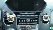 Load image into Gallery viewer, Black Pug Car Vent Clip with essential oil option