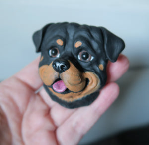 Rottweiler Car Vent Clip with Diffuser Option Hand Made Collectible