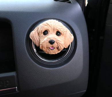 Goldendoodle Car Vent Clip with Diffuser Option Hand Made Collectible