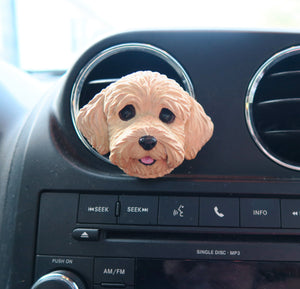 Goldendoodle Car Vent Clip with Diffuser Option Hand Made Collectible