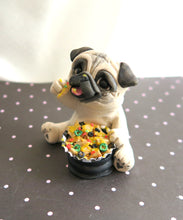 Load image into Gallery viewer, Nacho Night Pug Hand sculpted Furever Clay Collectible