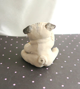 Nacho Night Pug Hand sculpted Furever Clay Collectible