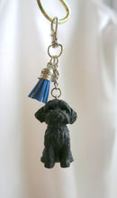 Load image into Gallery viewer, Labradoodle or any Poodle Mix Tassel Charm Handmade Resin Collectible Purse, backpack, or key chain charm