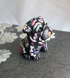 Dia de los Muertos English Bulldog Hand Sculpted Collectible