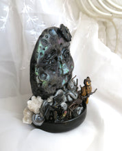 Load image into Gallery viewer, Halloween Night Moon Backflow Incense Burner Hand sculpted Clay &amp; Crystal Collectible Decor