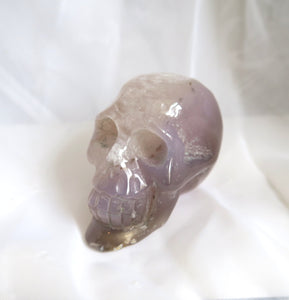 Stunning Agate Skull Carving Crystal Lovers Collectible Decor