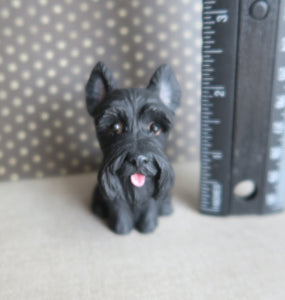 Scottish Terrier Handmade Furever Clay Resin Collectible