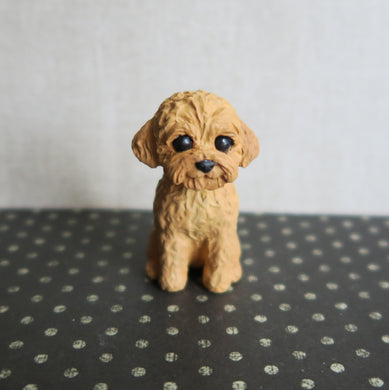 Mini Maltipoo Handmade Resin Collectible