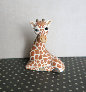 Giraffe Collectible Shelf sitter Handmade & Painted Resin