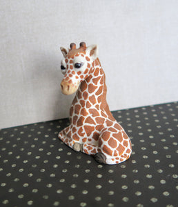 Giraffe Collectible Shelf sitter Handmade & Painted Resin