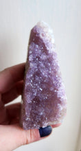 Load image into Gallery viewer, Amethyst x Moss Agate Druzy Crystal Tower