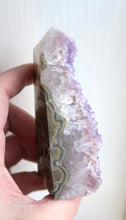 Load image into Gallery viewer, Amethyst x Moss Agate Druzy Crystal Tower