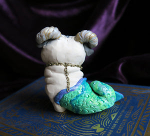 Capricorn Pug Hand Sculpted Collectible