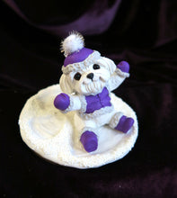 Load image into Gallery viewer, Making Snow Angels Maltese Hand Sculpted Collectible