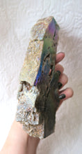 Load image into Gallery viewer, Aura Coated Sphalerite Tower with tons of Druzy Sparkle