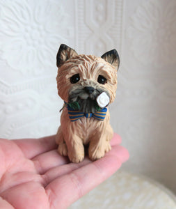 Cairn Terrier Hand sculpted Clay Collectible