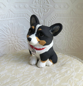 Best Friend Corgi Hand sculpted Clay Collectible