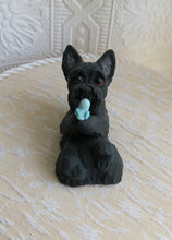 Load image into Gallery viewer, Scottish Terrier with Bird friend hand sculpted Collectible